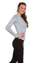 Women's Scoop Neck 100% Bamboo Viscose Long Sleeve Shirt