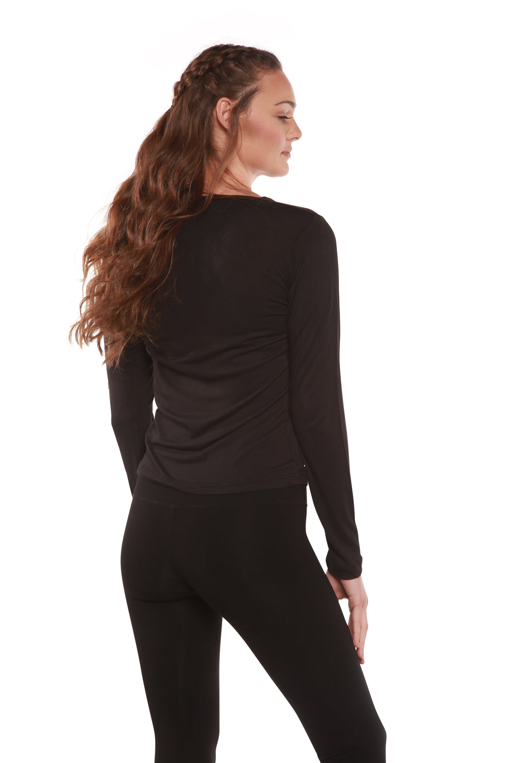 Women's Scoop Neck 100% Bamboo Viscose Long Sleeve Shirt