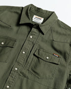 Earl Denim Shirt | Dusty Olive