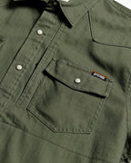Earl Denim Shirt | Dusty Olive
