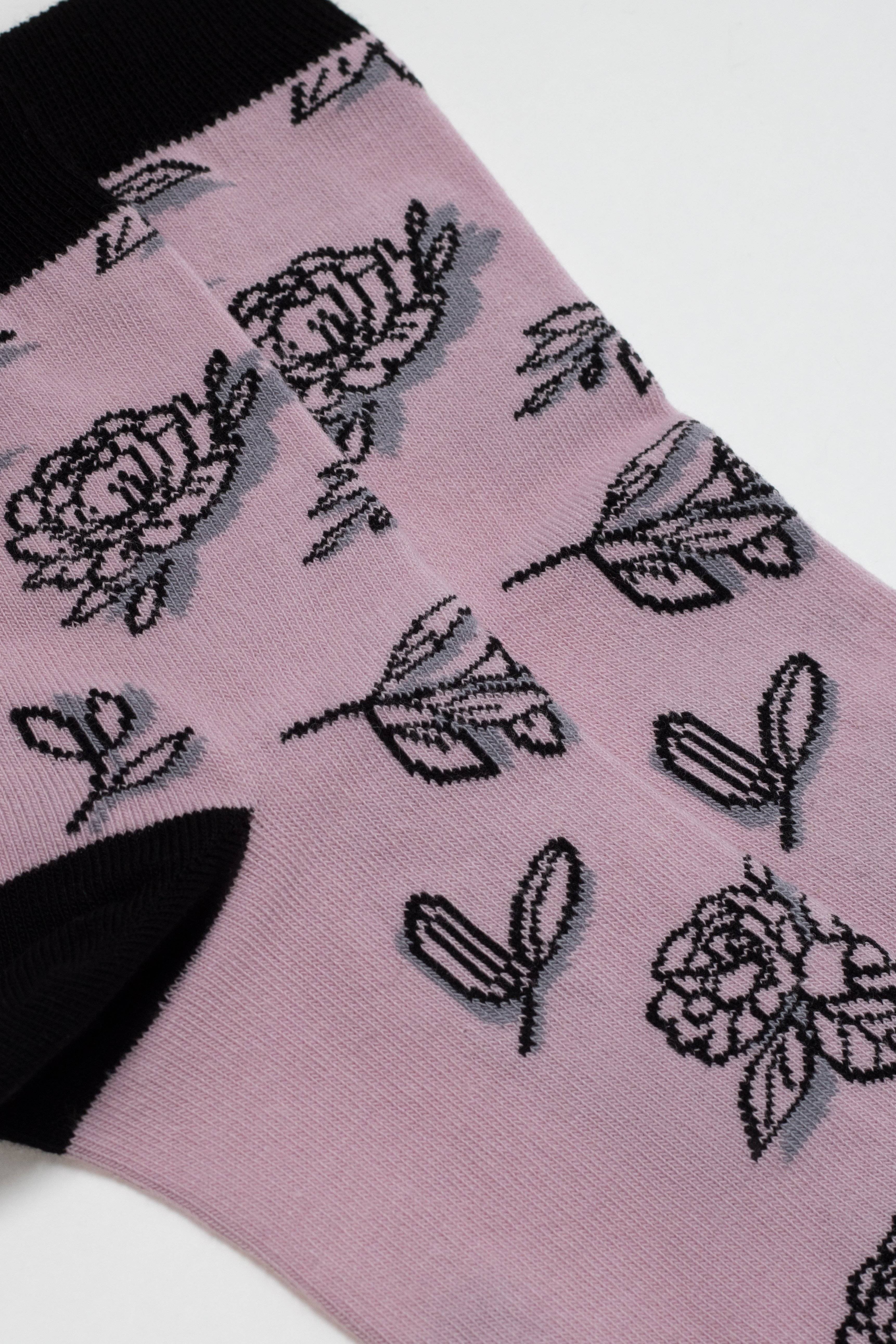Conte Cotton Socks Classic 435 Flowers with Shadow