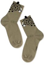 Cotton Socks Conte Classic Picot "Leopard" Khaki 249