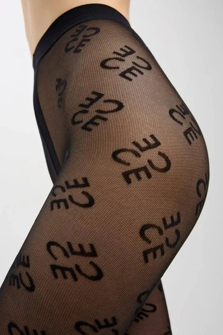 Conte Legend Fantasy Tights | Mesh Effect | Nero