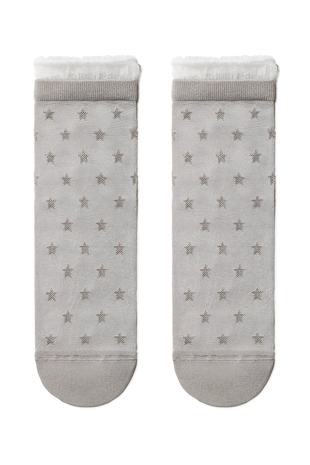 Conte Socks Classic 491 | Glossy Pattern and Decorative Transparent Mesh