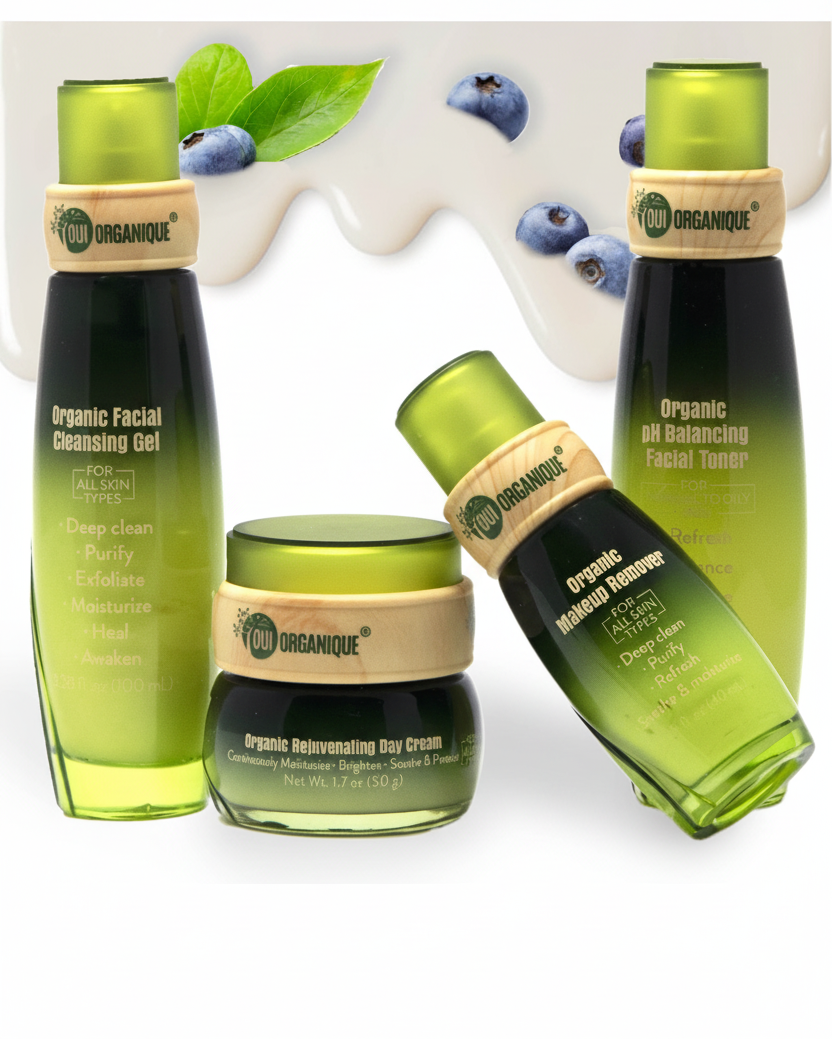 Certified Organic Nourishing Skincare Set | Deep Hydration + Detoxify Antiaging Natural Sunscreen