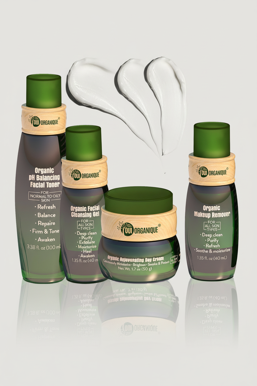 Certified Organic Nourishing Skincare Set | Deep Hydration + Detoxify Antiaging Natural Sunscreen