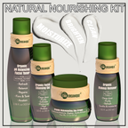 Certified Organic Nourishing Skincare Set | Deep Hydration + Detoxify Antiaging Natural Sunscreen