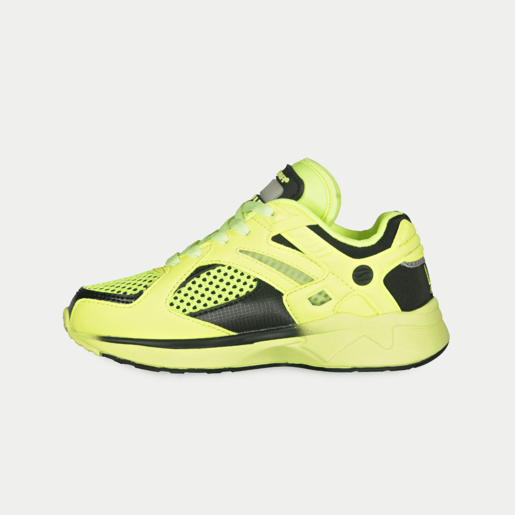 LA Gear Youth Catapult Low Top Sneaker Neon Yellow/Black