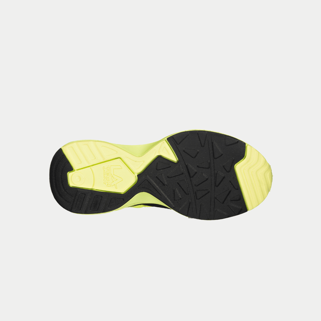 LA Gear Youth Catapult Low Top Sneaker Neon Yellow/Black