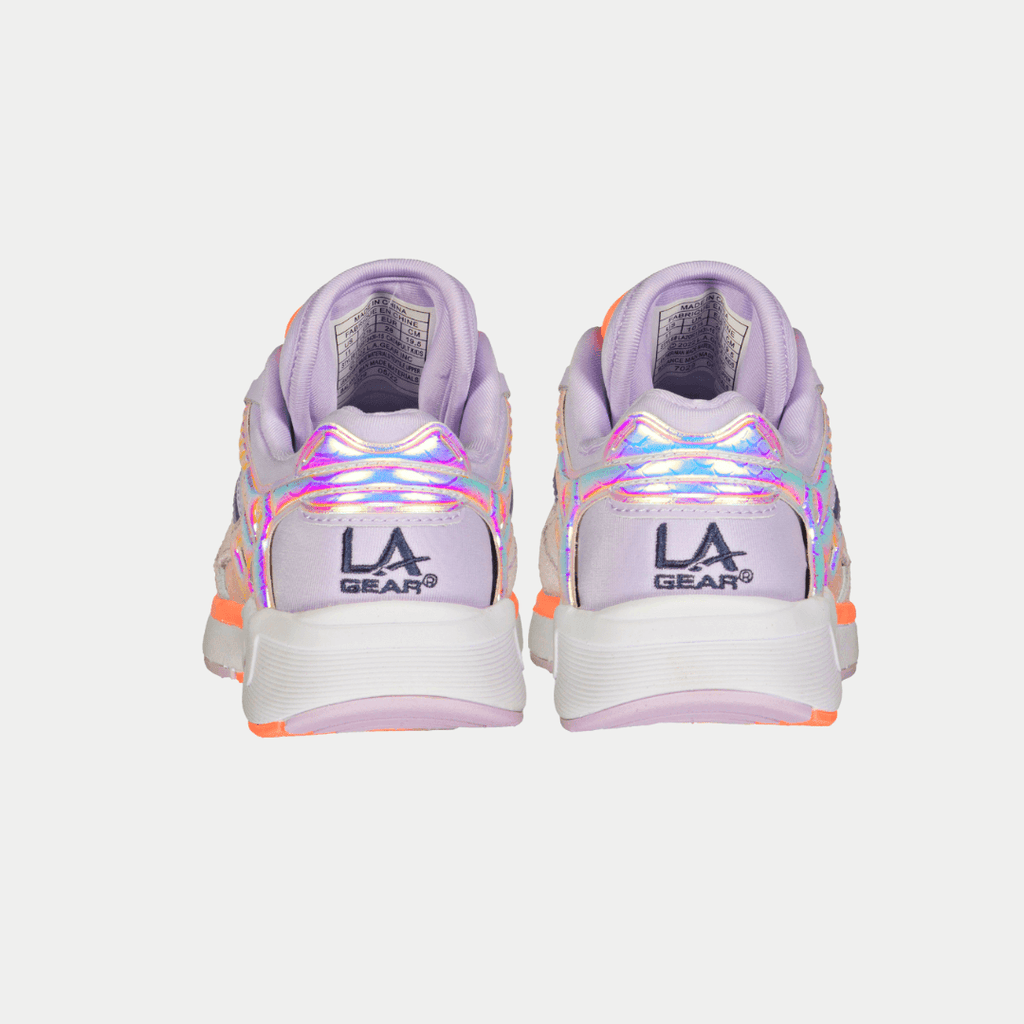 LA Gear Youth Catapult Sneaker Purple/Orange