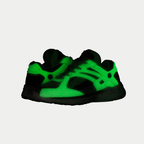 LA Gear Youth Catapult Low Top Sneaker Neon Yellow/Black