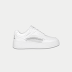 LA Gear Youth Flame Low Top Sneaker White/Silver