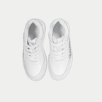 LA Gear Youth Flame Low Top Sneaker White/Silver