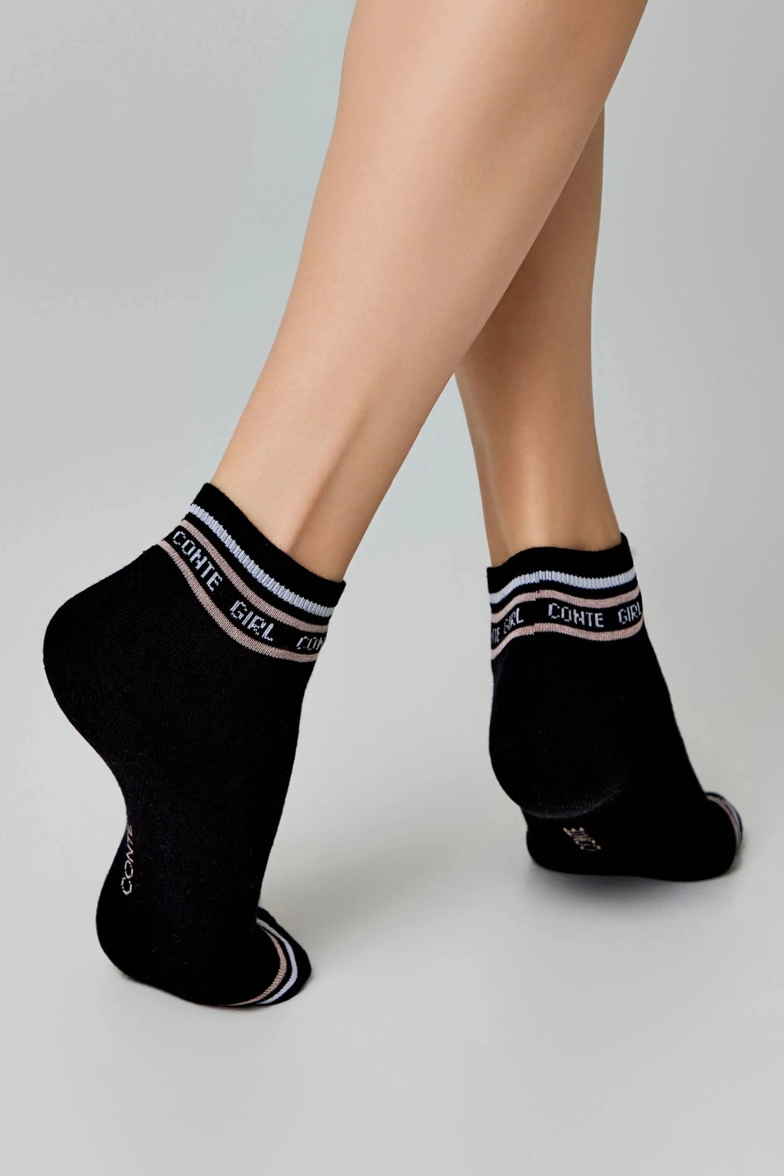 Cotton Ankle Socks Conte Active 572 | Terry Foot