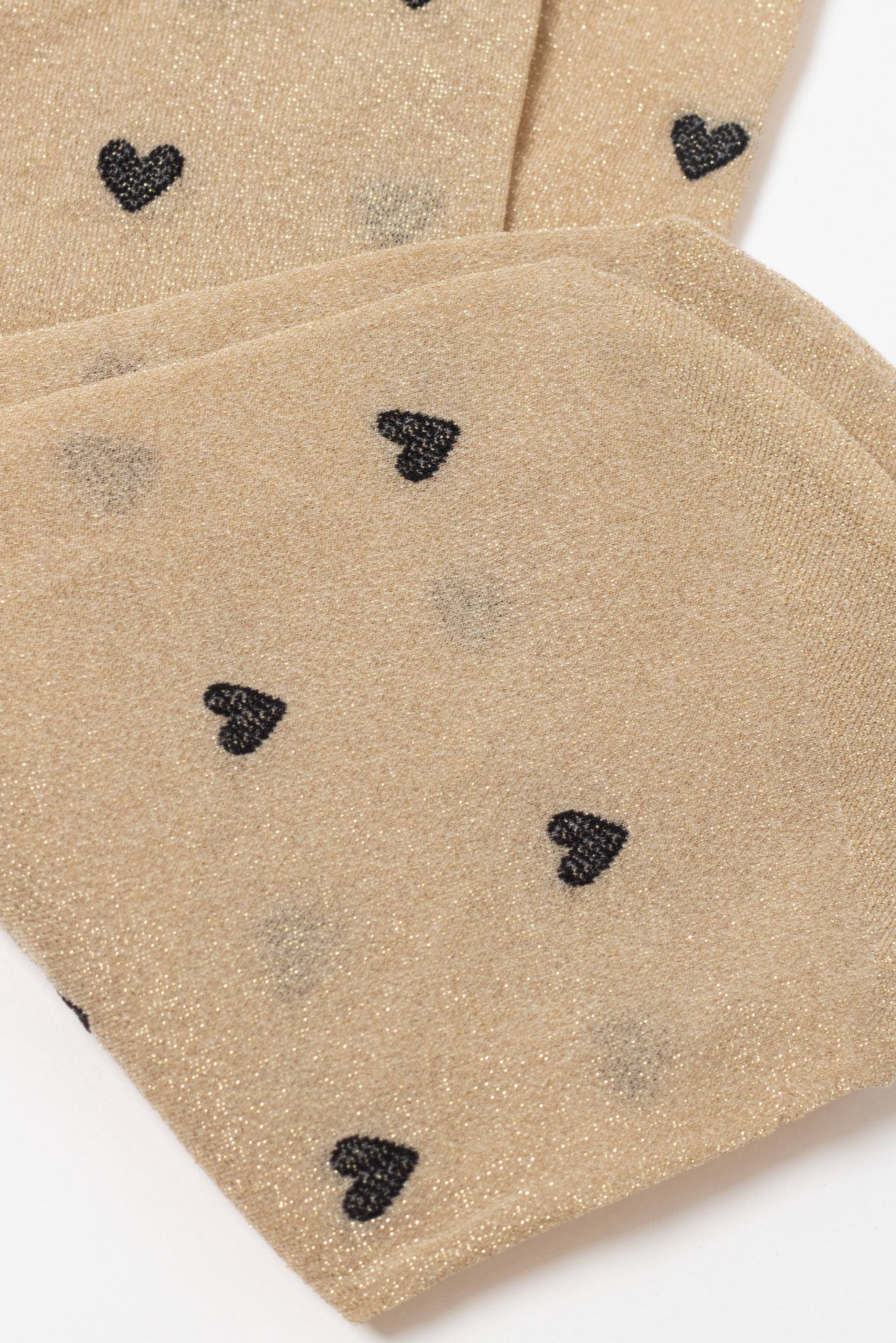 Shimmering Socks Conte Fantasy with "Hearts" Designs