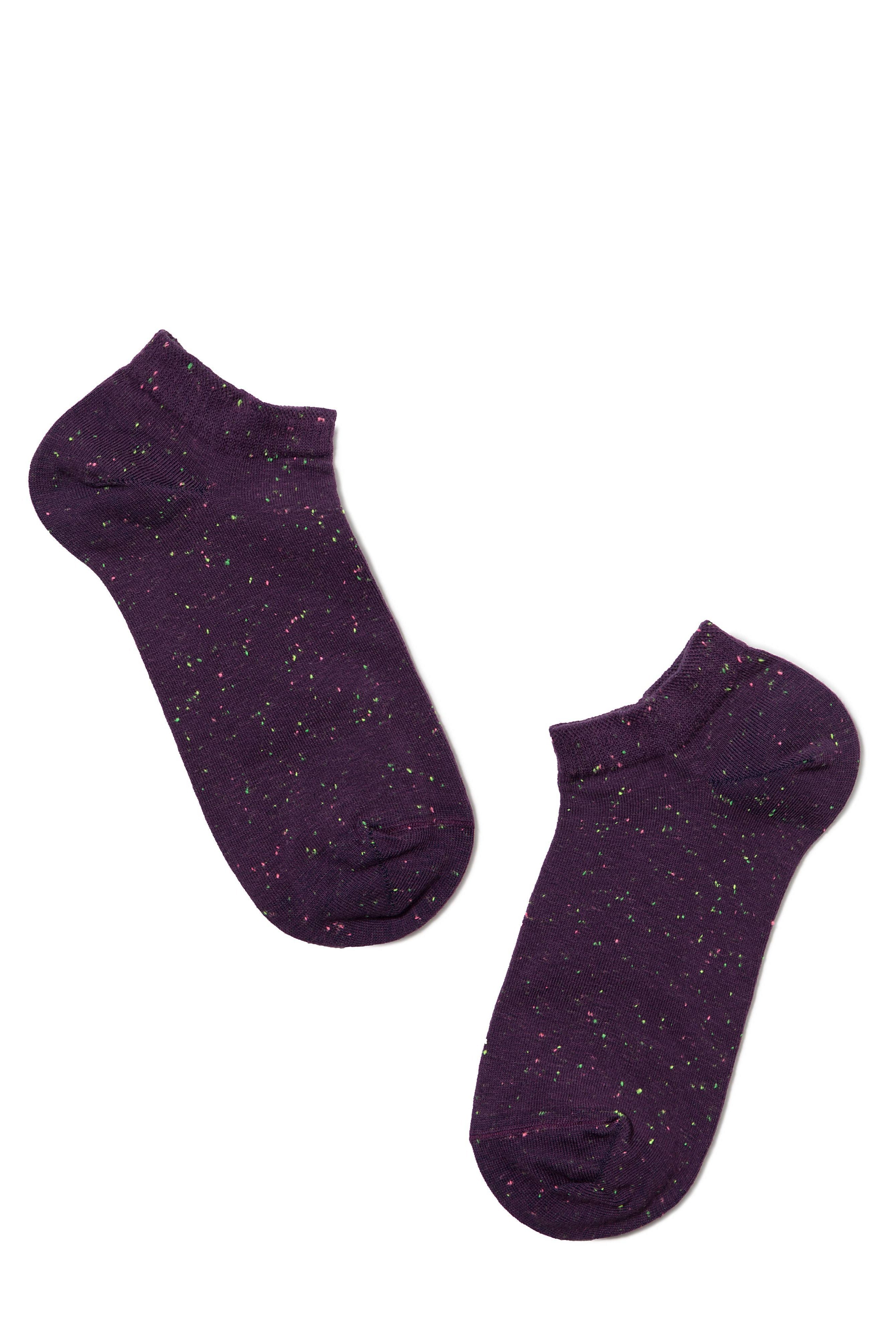 Cotton Ankle Socks Conte Active Knitted Colorful Pixels 085