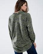 Zebra Printed Shirt in Green