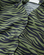 Zebra Printed Shirt in Green