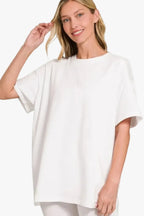 Loungewear Top & Shorts Set | White Ultra Comfy Cotton